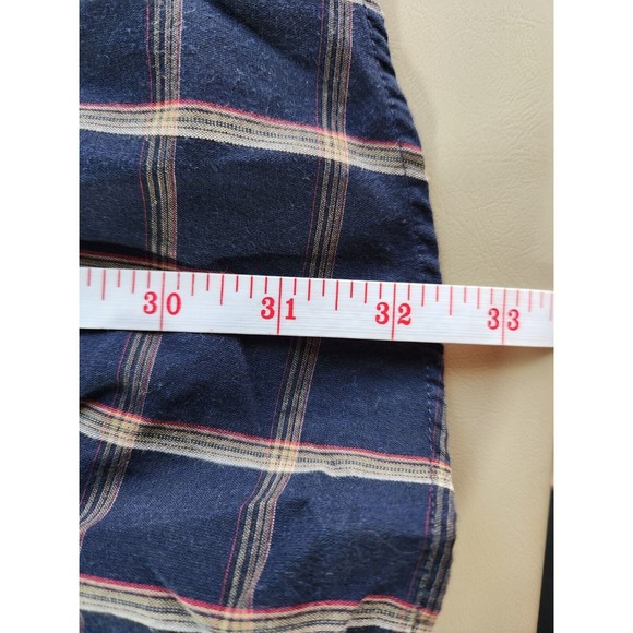 Ely Cattleman Men's 4XL Big Man Pearl Snap Button Down Blue Plaid Long Sleeve - Picture 5 of 6